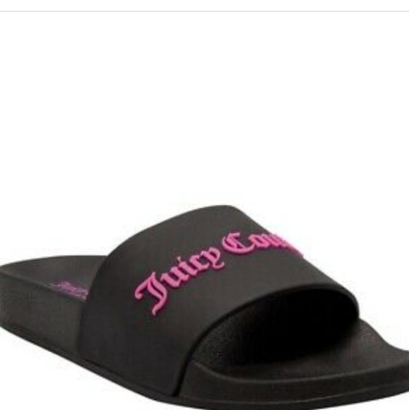 Juicy Couture Shoes - ❤️FLASH SALE Juicy Couture black and pink slides